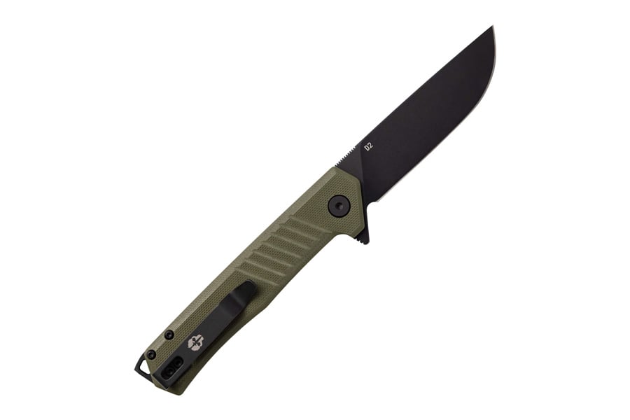 TEKTO KNIVES F1 Alpha Folding Pocket Knife with OD Green G10 Handle